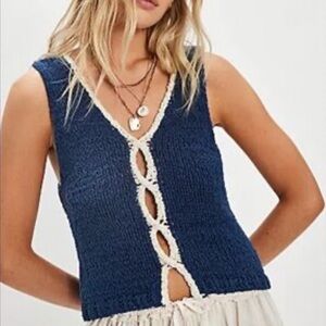 NWT Free People Sicily Sweater Shell - XS